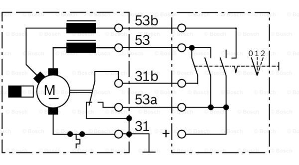 Купити 0986337401 Bosch Мотор двірника