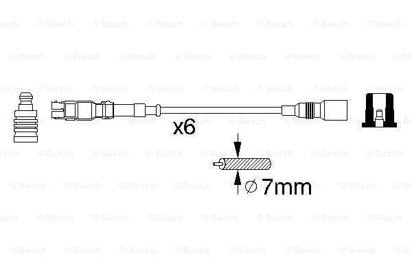 Високовольтні дроти 0986356302 Bosch