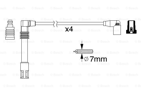 Дроти запалювання Bosch 0986356305 ціна, від 40.07 USD