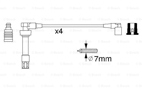 0986356307 Bosch Проводи високовольтні