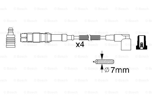 Високовольтні дроти 0986356310 Bosch