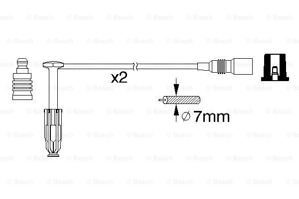 Дроти запалювання Bosch 0986356311 ціна, від 31.23 USD
