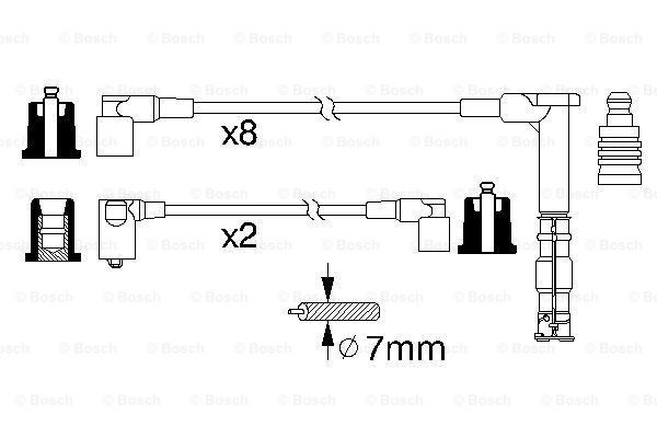 Дроти запалювання Bosch 0986356315 ціна, від 218.64 USD