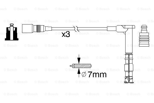 Дроти запалювання Bosch 0986356316 ціна, від 67.81 USD