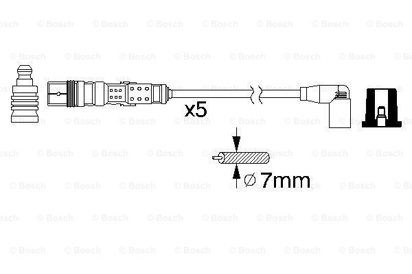 0986356318 Bosch Проводи високовольтні