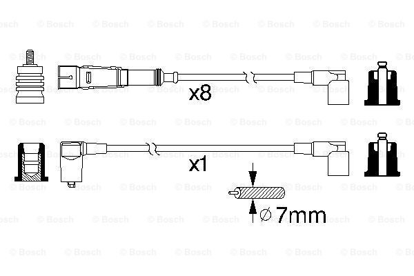 Високовольтні дроти 0986356330 Bosch