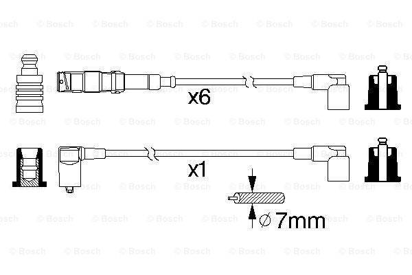 Купити 0986356332 Bosch Провід високовольтні, комплект