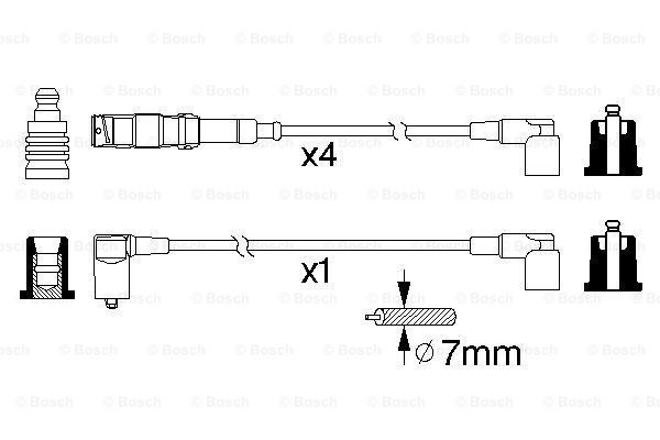 Дріт високовольтний Bosch 0986356333