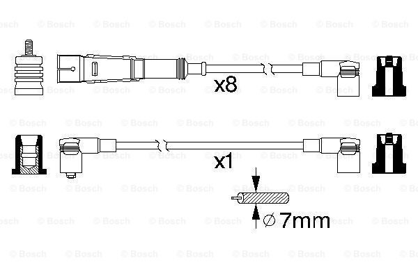 Високовольтні дроти 0986356334 Bosch