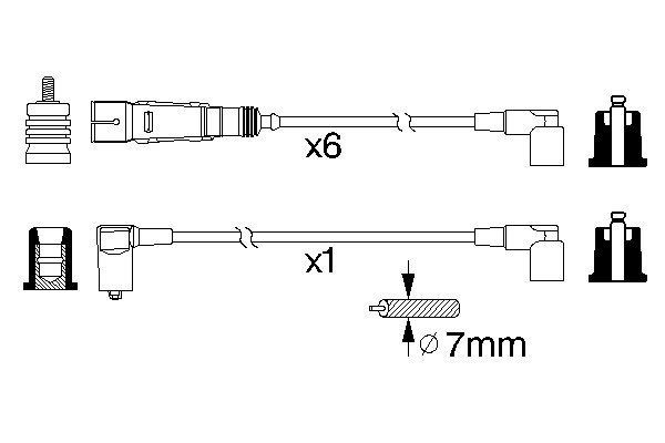 Дроти запалювання Bosch 0986356335 ціна, від 98.14 USD