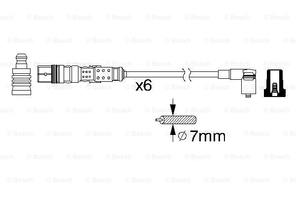 Дроти запалювання Bosch 0986356347 ціна, від 55.66 USD