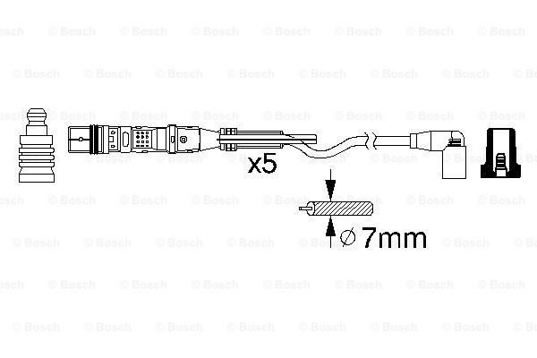 Дроти запалювання Bosch 0986356349 ціна, від 61.75 USD