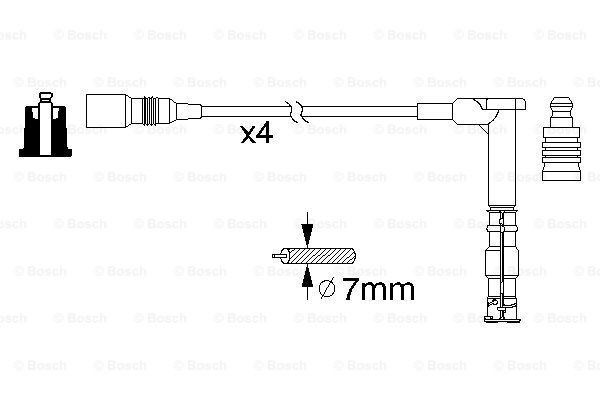Дріт високовольтний Bosch 0986356351