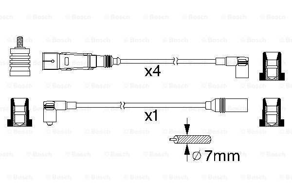 0986356355 Bosch Проводи високовольтні