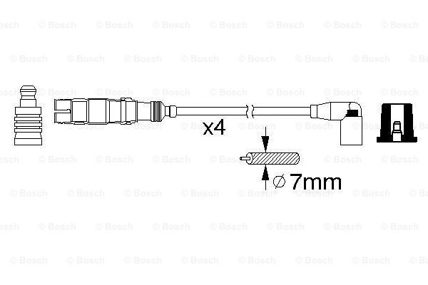 Високовольтні дроти 0986356359 Bosch