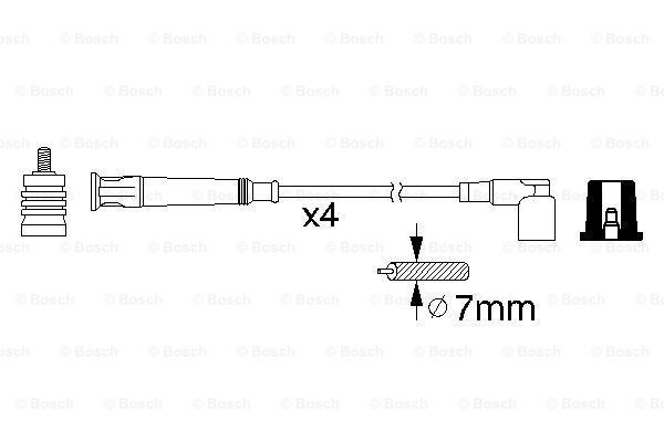Високовольтні дроти 0986356361 Bosch