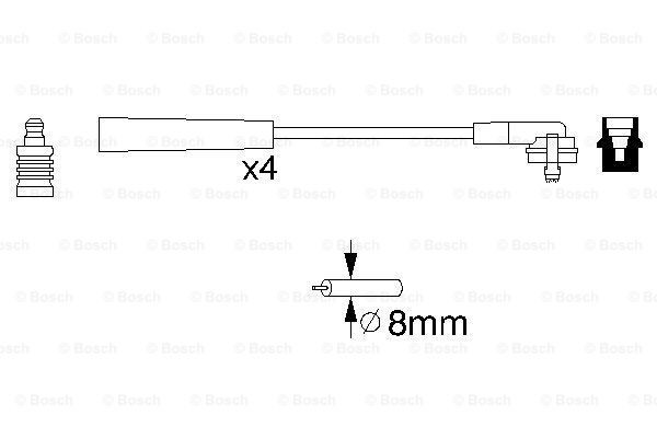 Високовольтні дроти 0986356700 Bosch