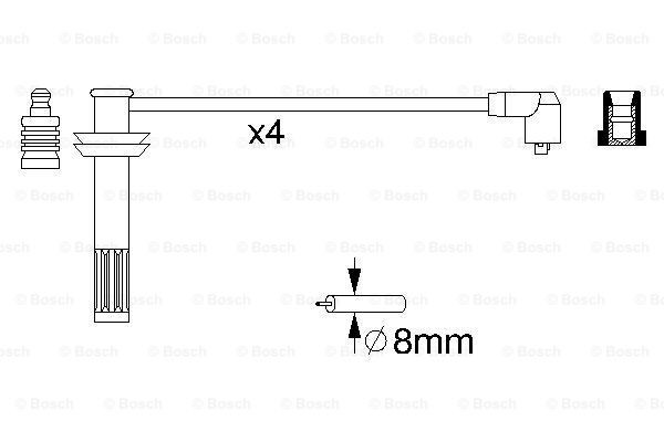 Високовольтні дроти 0986356709 Bosch