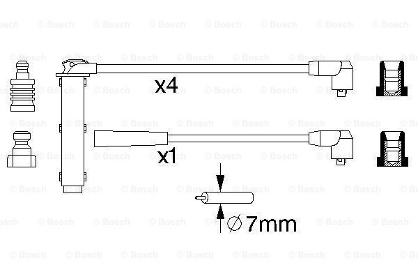 Високовольтні дроти 0986356731 Bosch