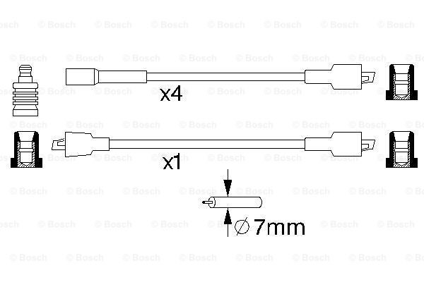 Високовольтні дроти 0986356732 Bosch