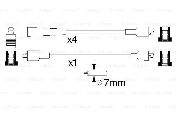 Купити 0986356741 Bosch Провід високовольтні, комплект