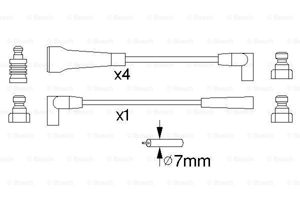 Дроти запалювання Bosch 0986356743 ціна, від 13.24 USD