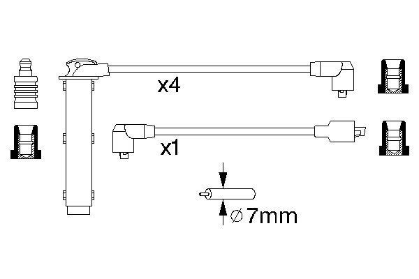 Дроти запалювання NGK RCRV413 ціна, від 26.26 USD