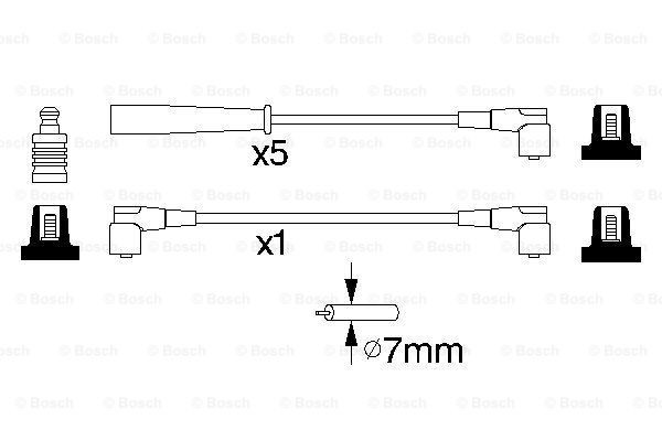Високовольтні дроти 0986356753 Bosch