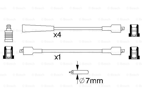 Високовольтні дроти 0986356768 Bosch