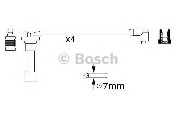 Високовольтні дроти 0986356776 Bosch