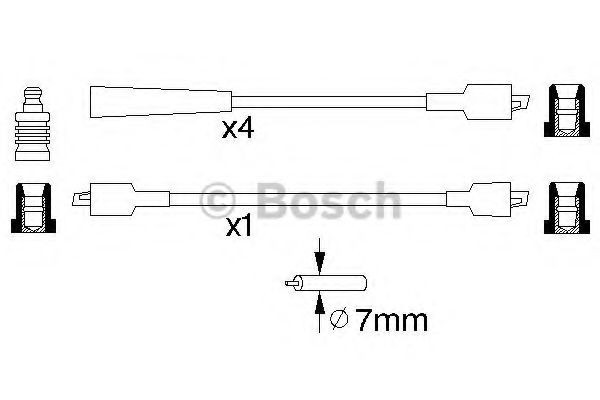 Високовольтні дроти 0986356785 Bosch