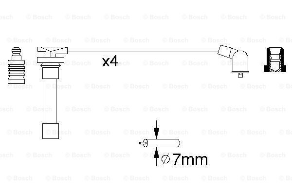 0986356793 Bosch Проводи високовольтні