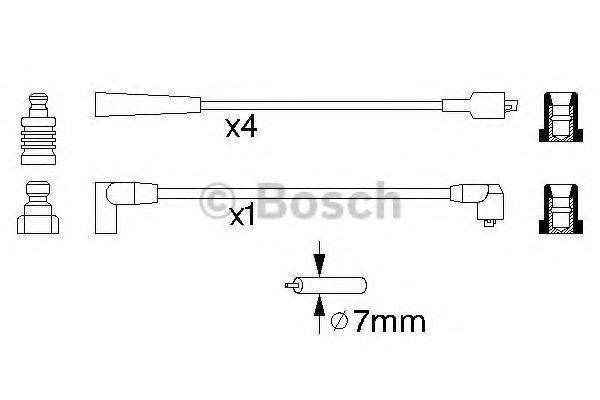 0986356798 Bosch Проводи високовольтні