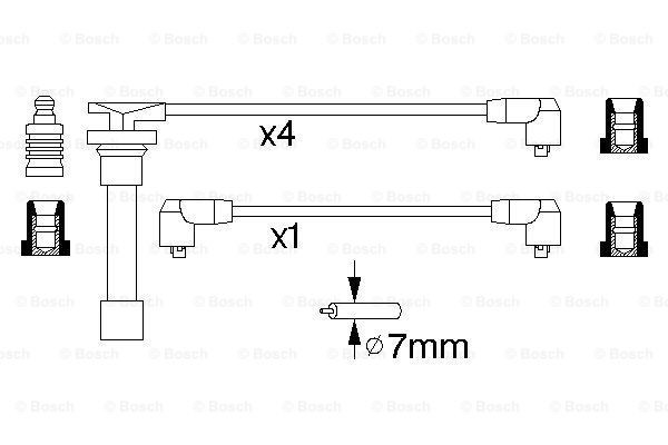 Високовольтні дроти 0986356799 Bosch
