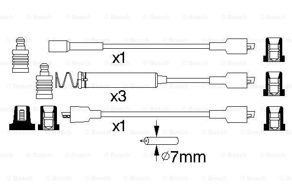 Купити 0986356800 Bosch Провід високовольтні, комплект