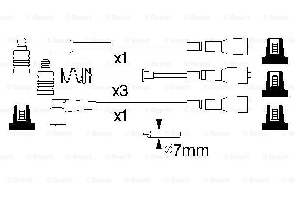 Високовольтні дроти 0986356801 Bosch