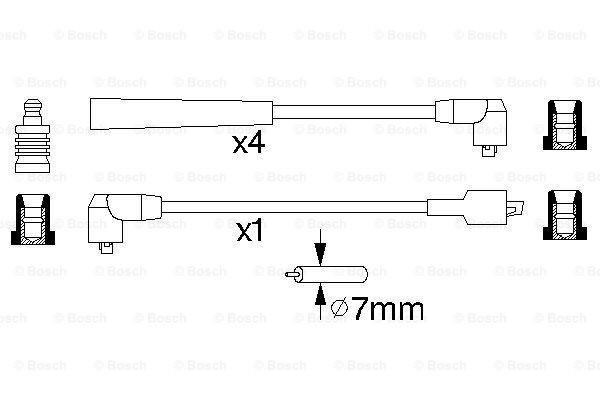 Дріт високовольтний Bosch 0986356812