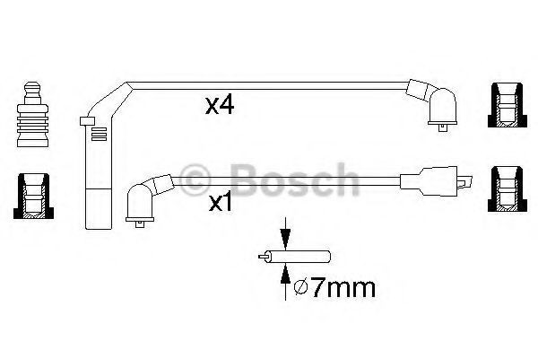 Дроти запалювання Bosch 0986356813 ціна, від 10.57 USD
