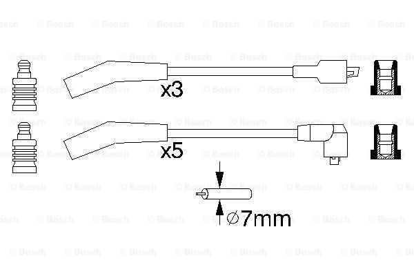 Купити 0986356819 Bosch Провід високовольтні, комплект