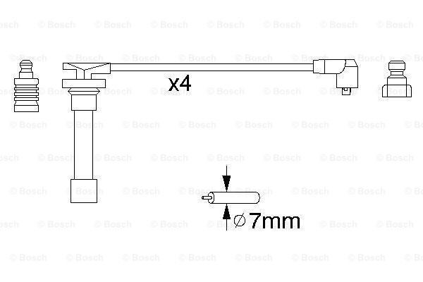 Дріт високовольтний Bosch 0986356821