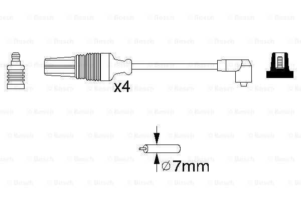 Купити 0986356830 Bosch Провід високовольтні, комплект