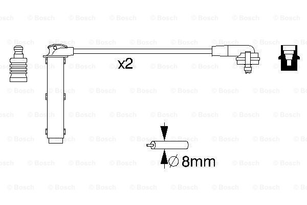 Дроти запалювання Bosch 0986356833 ціна, від 16.66 USD