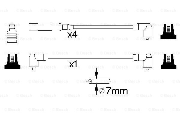 Високовольтні дроти 0986356847 Bosch