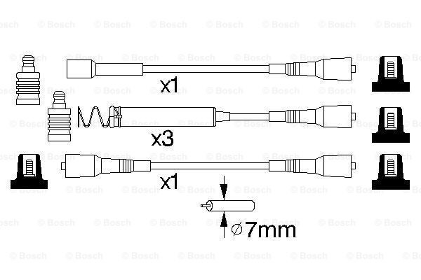 Дріт високовольтний Bosch 0986356850