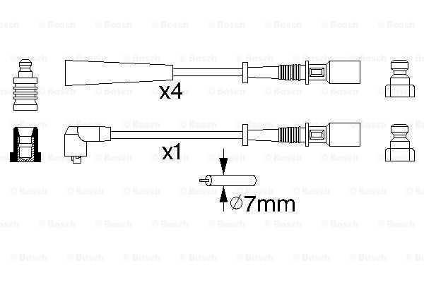 Купити 0986356853 Bosch Провід високовольтні, комплект