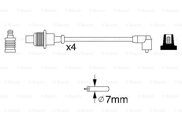 Дріт високовольтний Bosch 0986356854