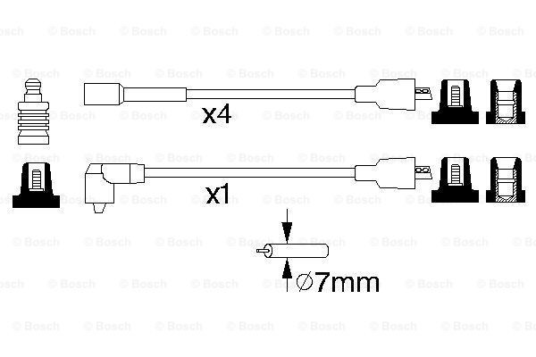 Високовольтні дроти 0986356864 Bosch