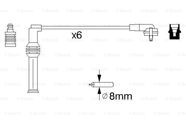 Дроти запалювання Bosch 0986356870 ціна, від 44.34 USD