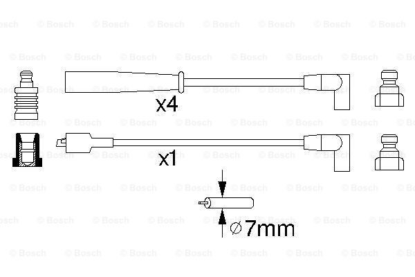 Дроти запалювання Bosch 0986356873 ціна, від 14.82 USD