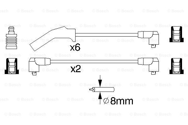 Дріт високовольтний Bosch 0986356879
